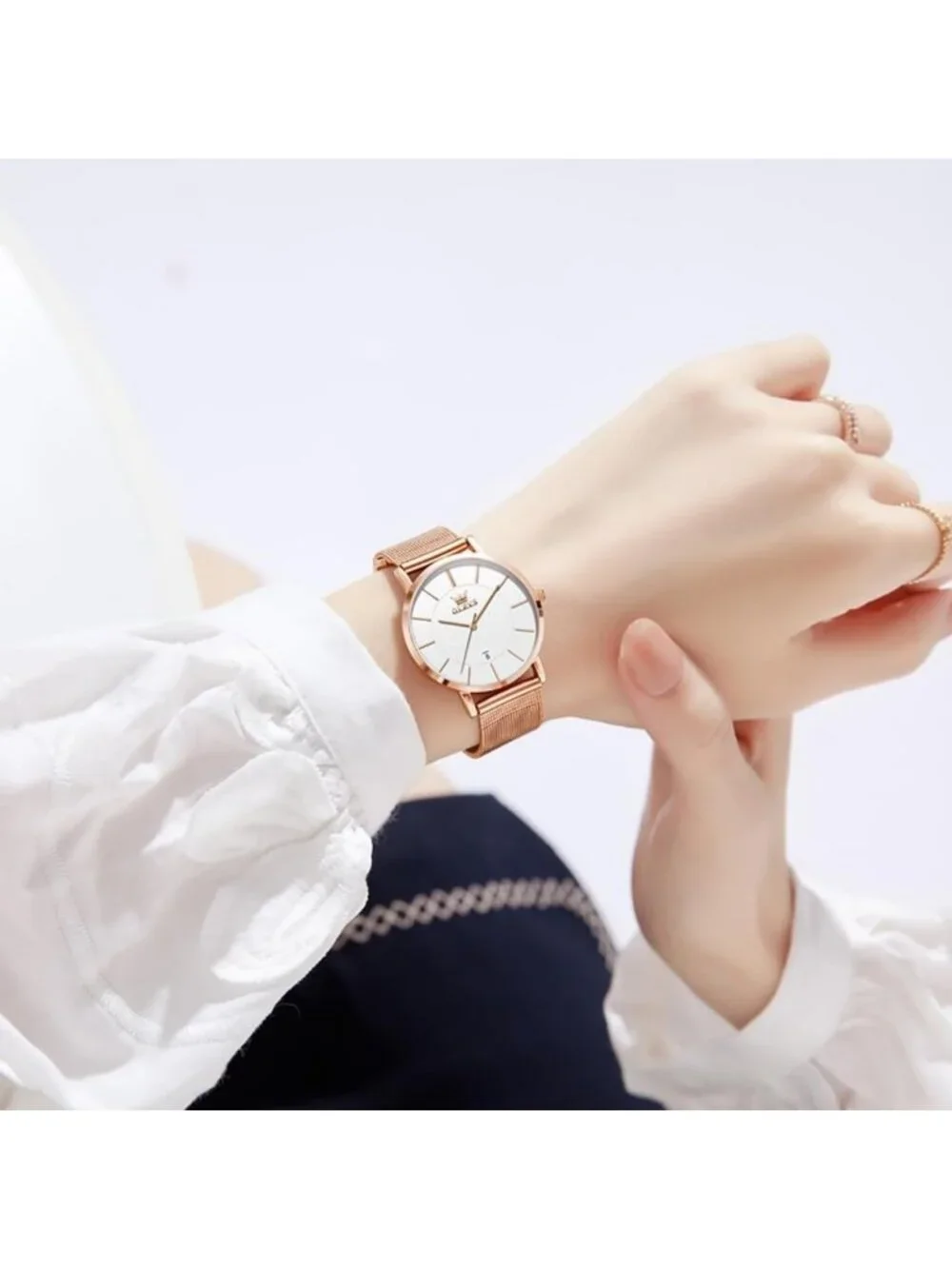 Elegant Women's Stainless Steel Dress Watch - Classic Design for Every Occasion